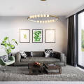 Gold Modern Led Ring Pendant Lamp Dinning Room